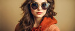 © Jacks Studio - Illustration of a young teenage girl, sunglasses