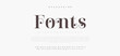 Font modern minimal alphabet fonts. Typography urban style for fun, sport, technology, fashion, digital, future creative logo font. vector illustration