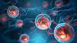 © jiejie - Human cell or embryonic stem cell medicine, human cell biology DNA molecular structure
