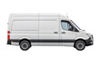 © transparent paradise - white transporter van isolated on transparent background