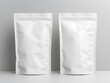 3D blank Coffee Pouch mockup with isolated background