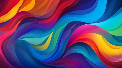 Wall Mural - An abstract background that features a colorful pattern and word art.