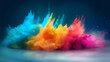 © Derby - Dust explosion abstract background, Holi background