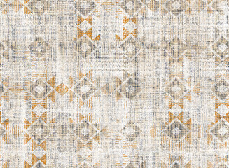 Wall Mural - tribal vector ornament. seamless african pattern. ethnic carpet style. geometric mosaic on the tile 