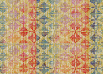 Wall Mural - tribal vector ornament. seamless african pattern. ethnic carpet style. geometric mosaic on the tile 