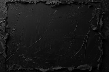 Poster - Black painted paper canvas. Background image. Created with Generative AI technology