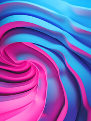 Wall Mural - 3d rendering swirl calming rhythms, in shape of boubble