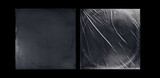 Vinyl Record Album EP Cover Texture Mockup. Realistic paper overlay with worn edges and damage - scratches, torn, grainy outline. Album cover old effect for cd, vinyl.