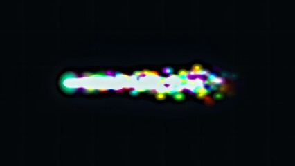 Wall Mural - Beautiful illustration of colorful energy stream on plain black background