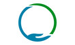 hand care ecology logo icon