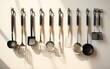 Cooking utensils hanging in the kitchen. generative AI