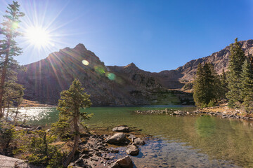 Wall Mural - Sun rising over Gore Lake in the Eagles Nest Wilderness, Colorado