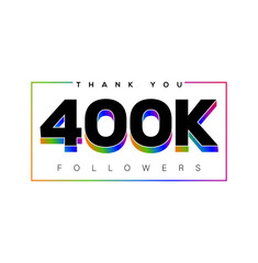 Poster - 400k followers thanks icon