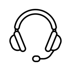 Poster - headset or earphone icon