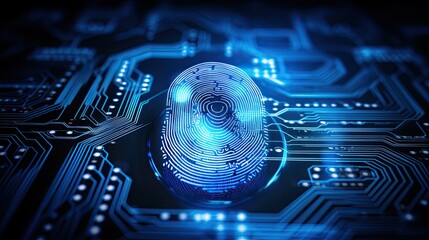 Aufkleber - Network security system. Cyber Security Ransomware Email Phishing Encrypted Technology, Digital Information Protected Secured. Generative AI