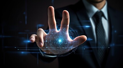 Aufkleber - Network security system. Cyber Security Ransomware Email Phishing Encrypted Technology, Digital Information Protected Secured. Generative AI