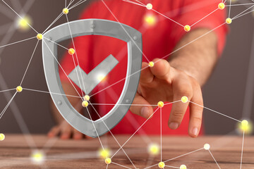 Aufkleber - security data code digital concept
