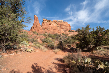 Wall Mural - Red rock formations along the Boynton Canyon Trail in Sedona Arizona