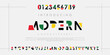 Modern abstract digital alphabet font. Minimal technology typography, Creative urban sport fashion futuristic logo design. vector illustration