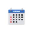© sljubisa - Calendar October icon isolated on transparent background