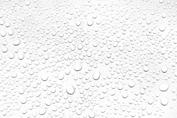 Aufkleber - Isolated water drops against transparent background.