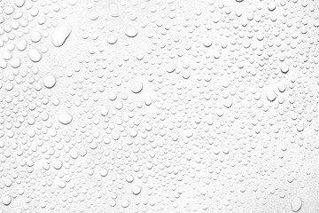 Leinwandbilder - Isolated water drops against transparent background.