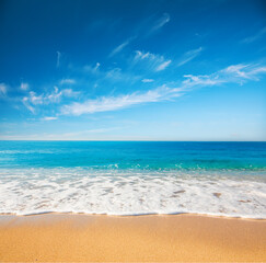 Wall Mural - beautiful beach and tropical sea