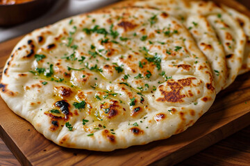 Butter garlic naan bread