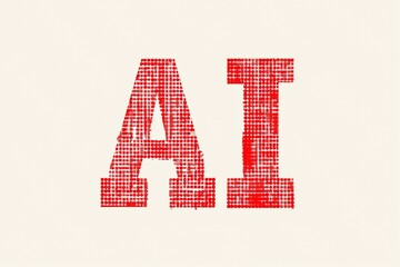 Poster - ai text from red dots
