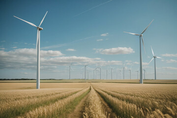 wind turbine in the field