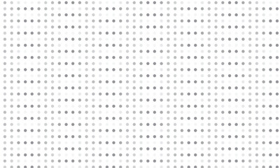 Poster - abstract repeatable grey white dot pattern art.