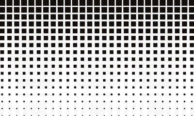 Poster - abstract repeatable big to small rectangle dot pattern.