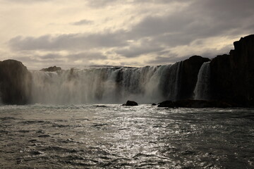 goðafoss is a waterfall in northern iceland