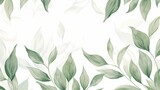 Fototapeta Sypialnia - seamless background picture with leaf pattern, leaves, trees, tree branches