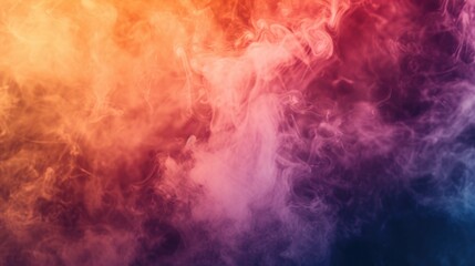 Poster - A vibrant and captivating close-up image of a cloud of colorful smoke. This visually striking photo can be used to add a burst of color and energy to various projects