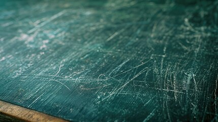 Poster - Close-up view of a blackboard with chalk writing. Perfect for educational or creative concepts