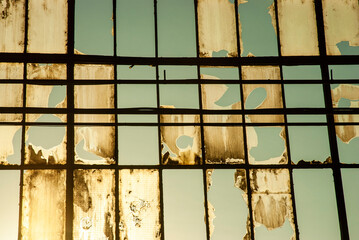 old windows of a building