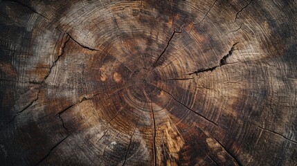 Poster - Close-up view of the intricate and natural grain pattern of a piece of wood. This image can be used to add a touch of warmth and organic feel to any design or project