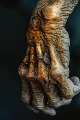 Poster - A close-up shot of a person's hand holding an object. This versatile image can be used in various contexts