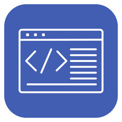 css code icon of coding and development iconset.