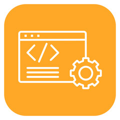 web design icon of coding and development iconset.