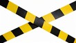 yellow and black barricade tape