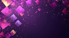 Purple Diamond Background With Pictorial Space, Color Blocks, Glitter, Diamond Dust