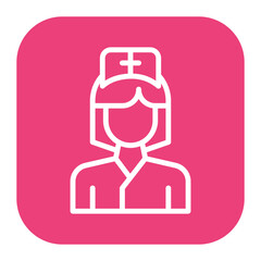 Canvas Print - Nurse Icon of Health Checkup iconset.