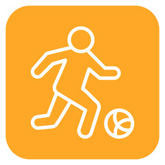 Poster - Football Player Icon of Physical Fitness iconset.