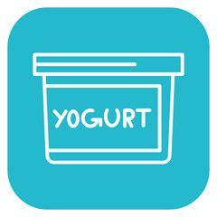 Wall Mural - Yogurt Icon of Morning and Breakfast iconset.