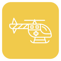 Sticker - Helicopter Icon of Medicine iconset.