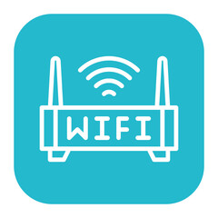 Wall Mural - Wifi Icon of Hotel Services iconset.