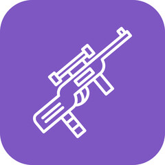 Sticker - Rifle Icon of Military iconset.