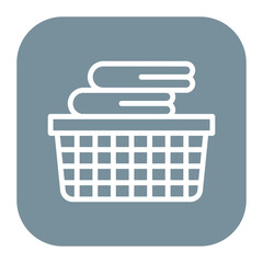 Poster - Laundry Basket Icon of Interior iconset.